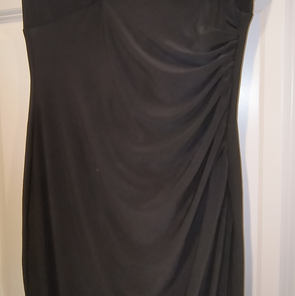 Lauren Ralph Lauren Beautiful Classic Jet Black Draped Dress (Size 6) - Picture 7 of 11